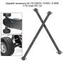RC Car Drive Shafts, 2 Pcs 101mm Metal Dog Bone Drive Shafts for FS 53633/51805 / 51806 1/10 Scale RC Car Accessory Parts(Black)