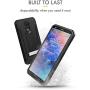 Evocel Explorer Series Pro Phone Case Compatible with Stylo 5 with Glass Screen Protector and Belt Clip Holster, Black