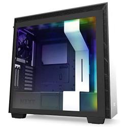 NZXT H710i - CA-H710 i-W1 - ATX Mid Tower PC Gaming Case - Front I/O USB Type-C Port - Quick-Release Tempered Glass Side Panel - Vertical GPU Mount - Integrated RGB Lighting - White/Black