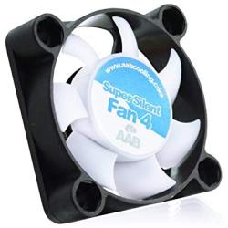 AAB Cooling Super Silent Fan 4 - Silent and Efficient 40mm Fan with 4 Anti-Vibration Pads - Value Pack 3 Pieces, 12V, Quiet Fan, 3D Printer Fan, Silent Case Fan