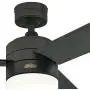 Westinghouse Lighting 7205900 Alta Vista 52-Inch Matte Black, Dimmable LED Light Kit with Opal Frosted Glass, Remote Control Included Indoor Ceiling Fan