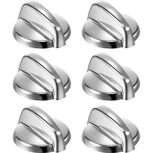 WB03T10284 Knobs Burner Control Knobs Compatible with General Electric GE Range/ Stove/ Oven Knob Replace for AP4346312 PS2321076 (6 Pack)