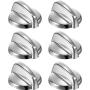 WB03T10284 Knobs Burner Control Knobs Compatible with General Electric GE Range/ Stove/ Oven Knob Replace for AP4346312 PS2321076 (6 Pack)