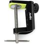 Moukey 1 PCS C Shape Desk Table Mount Clamp For Microphone Mic Suspension Boom Scissor Arm Stand Holder with Adjustable Screw, Fits up to 1.97''/5cm Desktop Thickness