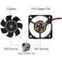 ANVISION 2-Pack DC 24V 40mm x 10mm Brushless Cooling Fan, Dual Ball Bearing, YDM4010B24 ANVISION 2-Pack DC 24V 40mm x 10mm Brushless Cooling Fan, Dual Ball Bearing, YDM4010B24