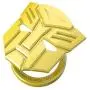 Transformers car one-Button Start Button Protective Cover Interior Modification Ignition Device Switch Metal Decorative Stickers (Autobot-Yellow)