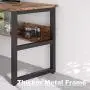 IRONCK Computer Desk 55'' with Bookshelf, Office Desk, Writing Desk, Wood and Metal Frame, Industrial Style, Study Table Workstation for Home Office Furniture IRONCK Computer Desk 55'' with Bookshelf, Office Desk, Writing Desk, Wood and Metal Frame, Industrial Style, Study Table Workstation for Home Office Furniture