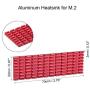 uxcell Aluminum Heatsink 70x22x3mm Red for M.2, for 2280 SSD