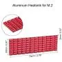 uxcell Aluminum Heatsink 70x22x3mm Red for M.2, for 2280 SSD uxcell Aluminum Heatsink 70x22x3mm Red for M.2, for 2280 SSD