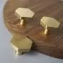 RZDEAL 1-1/10'' Solid Brass Knobs Shoe Cabinets Knob and Pulls Brushed Gold Hexagon Handles for Dresser Drawer (8Pcs) RZDEAL 1-1/10'' Solid Brass Knobs Shoe Cabinets Knob and Pulls Brushed Gold Hexagon Handles for Dresser Drawer (8Pcs)
