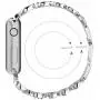 Sangaimei Compatible Bling Band for Apple Watch Band 42mm 44mm Women Rhinestone Stainless Steel Link Band Iwatch Series 6/5/4/3/2/1 Bracelet Metal Strap SIlver Mothers Day