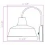 Design House 579383 Mason Industrial Modern 1 Indoor/Outdoor Wall Mount Light with Metal Shade for Porch Entryway Barn, 10 in, Galvanized Design House 579383 Mason Industrial Modern 1 Indoor/Outdoor Wall Mount Light with Metal Shade for Porch Entryway Barn, 10 in, Galvanized