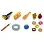 ACS/ACM Acupressure Health 8 in 1 Kit Body Roller, Palm Exerciser, Finger Massager, Sujok Rings, Spring, Ball, Thumb Pad, Bracelet Acupressure (8 in 1) Health Kit Plastic, Metal