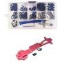 1:14 Scale RC Car Metal Screws & Nuts and Radio Tray for WLtoys 144001 Parts