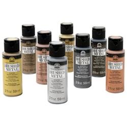 FolkArt BRUSHED METAL 8 PC SET-2 OZ , 16 Fl Oz