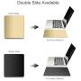 Metal Mouse Pad Ultra Thin Aluminum Mouse Mat Dual-Use Waterproof Fast and Accurate Control for Gaming and Office(Small Gold 9.05X7.08 inch)