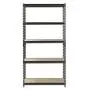Muscle Rack UR361872PB5PAZ-SV Silver Vein Steel Storage Rack, 5 Adjustable Shelves, 4000 lb. Capacity, 72'' Height x 36'' Width x 18'' Depth