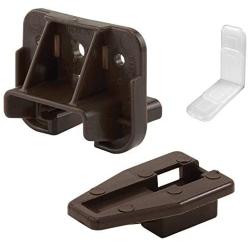 Prime-Line R 7321 Drawer Track Guide and Glides - Replacement Furniture Parts for Dressers, Hutches and Night Stand Drawer Systems (Pack of 6)