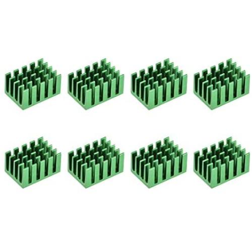 uxcell Electronic Radiators Heatsink for MOS GPU IC Chip Green 20 x 14 x 11 mm 8pcs