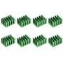 uxcell Electronic Radiators Heatsink for MOS GPU IC Chip Green 20 x 14 x 11 mm 8pcs