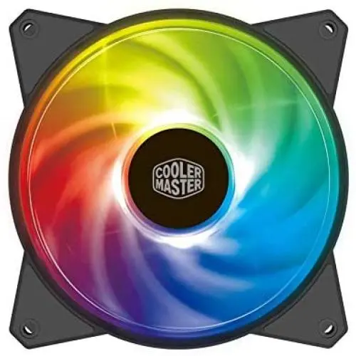 Cooler Master MasterFan MF120R ARGB 120mm Fan with Independently-Controlled ARGB LEDS, Absorbing Rubber Pads, PWM Control for Computer Case, CPU Liquid & Air Cooler Cooler Master MasterFan MF120R ARGB 120mm Fan with Independently-Controlled ARGB LEDS, Absorbing Rubber Pads, PWM Control for Computer Case, CPU Liquid & Air Cooler