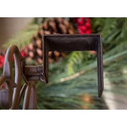 [Front Door WREATH HANGER] - Antler Design | ADJUSTABLE Hook Length for Tall and Small Doors | PADDING to Prevent Damage like Scratch and Dents | Heavy Duty Cast Iron Metal Hangar (Brown)