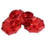 2pcs RC Drive Portal Housing, Aluminum Alloy Portal Drive Housing Rear for Traxxas TRX-4 1/10 Crawler RC Upgrade Part( Red)