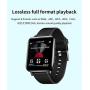 CCHKFEI 16GB MP3 Player with Bluetooth, Sports Watch MP3 Player with Touch Screen,HiFi Lossless Sound Music Player with Sport Pedometer Headphones for Running Joging Workout-Black