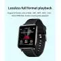 CCHKFEI 16GB MP3 Player with Bluetooth, Sports Watch MP3 Player with Touch Screen,HiFi Lossless Sound Music Player with Sport Pedometer Headphones for Running Joging Workout-Black