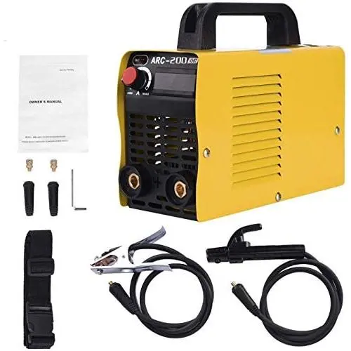 Welding Machine, 110V Plug, 200Amp Power, IGBT AC DC Beginner Welder With Display LCD Use Welding Rod Equipment Tools Accessories Welding Machine, 110V Plug, 200Amp Power, IGBT AC DC Beginner Welder With Display LCD Use Welding Rod Equipment Tools Accessories