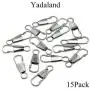 Yadaland Metal Solid Zipper Pull Tab Tag Handle Fixer 0.06inch(1.5mm) Small Clasp Diameter Fit Hole for Winter Jacket Boot Jean Suitcase Luggage Coat Spring Lock Clip On No Tool Needed Silver 15Pack Yadaland Metal Solid Zipper Pull Tab Tag Handle Fixer 0.06inch(1.5mm) Small Clasp Diameter Fit Hole for Winter Jacket Boot Jean Suitcase Luggage Coat Spring Lock Clip On No Tool Needed Silver 15Pack