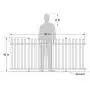 Zippity Outdoor Products ZP19026 Lightweight Portable Vinyl Picket Fence Kit w/Metal Base(42'' H x 92'' W), White