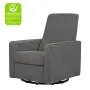 DaVinci Piper Upholstered Recliner and Swivel Glider in Dark Grey, Greenguard Gold Certified DaVinci Piper Upholstered Recliner and Swivel Glider in Dark Grey, Greenguard Gold Certified