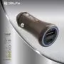 Delfy Tropo Metal - Fast Dual Car Charger - 2 Ports USB-A QC 3.0 USB-C PD 3.0-36W Quick Charge Power Adapter - Circuit Protection - iPhone 11/11 Pro/11 Pro Max/XS/XR/X/8, iPad Pro/Air/Mini, Samsung Delfy Tropo Metal - Fast Dual Car Charger - 2 Ports USB-A QC 3.0 USB-C PD 3.0-36W Quick Charge Power Adapter - Circuit Protection - iPhone 11/11 Pro/11 Pro Max/XS/XR/X/8, iPad Pro/Air/Mini, Samsung
