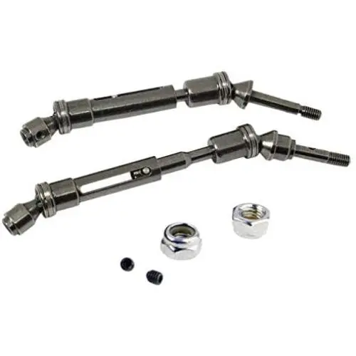 2PCS Aluminum Alloy RC CVD Steel Front & Rear Drive Shaft Axle Transmission Axle Joint for Traxxas Slash 4X4 Stampede Rustler VXL HQ727 Short Truck 2PCS Aluminum Alloy RC CVD Steel Front & Rear Drive Shaft Axle Transmission Axle Joint for Traxxas Slash 4X4 Stampede Rustler VXL HQ727 Short Truck