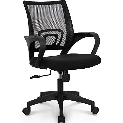 NEO CHAIR Office Chair Computer Desk Chair Gaming - Ergonomic Mid Back Cushion Lumbar Support with Wheels Comfortable Blue Mesh Racing Seat Adjustable Swivel Rolling Home Executive, Black NEO CHAIR Office Chair Computer Desk Chair Gaming - Ergonomic Mid Back Cushion Lumbar Support with Wheels Comfortable Blue Mesh Racing Seat Adjustable Swivel Rolling Home Executive, Black