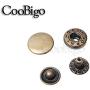 100 Pack Metal 10mm Press Studs Sewing Button Antique Brass Snap Fasteners Leather Craft Cloth Bags Backpack Garment Accessorie Dog Cat Collar Parts #GZ153-10BR