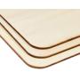 Wood Rounded Squares for Crafts, Unfinished Wooden Cutout (5.1 in, 36 Pieces)