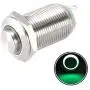 uxcell Latching Metal Push Button Switch High Head 12mm Mounting Dia 1NO 12V Green LED Light uxcell Latching Metal Push Button Switch High Head 12mm Mounting Dia 1NO 12V Green LED Light