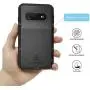 LOVE MEI Samsung Galaxy S10 Case with Built in Screen Protector, Heavy Duty Aluminum Rubber Anti-Scratched Cover Protective Silicone Shockproof Metal Grade Solid Tank Case for Samsung S10 Case (Black)