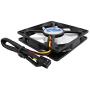 AAB Cooling Slim Silent Fan 8 - Silent and Efficient Low Profile 80mm Fan with 4 Anti-Vibration Pads, Cooling Fan, Computer Fan, Airflow Fan, PC Fan 80mm, 8cm Fan - Value Pack 3 Pieces