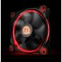 Thermaltake Riing 12 Series Red High Static Pressure 120mm Circular LED Ring Case/Radiator Fan with Anti-Vibration Mounting System Cooling CL-F038-PL12RE-A