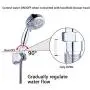 Shower Head Flow Control Valve G1/2 Brass Shut-off Valve with Metal Handle Lever Shower Head Valve Water Flow Control Valve Regulator Shut OFF Valve for Hand Shower, or Bidet Sprayer-Polished Chrome Shower Head Flow Control Valve G1/2 Brass Shut-off Valve with Metal Handle Lever Shower Head Valve Water Flow Control Valve Regulator Shut OFF Valve for Hand Shower, or Bidet Sprayer-Polished Chrome