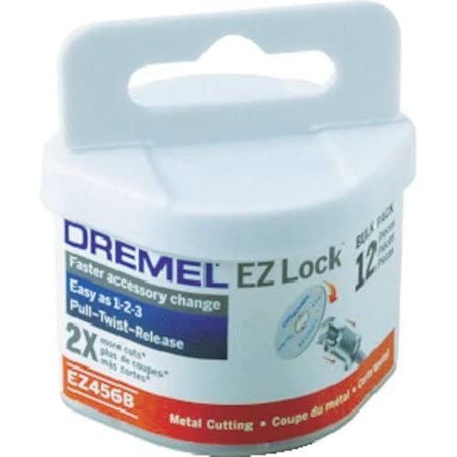 Dremel EZ456B- 12 pieces 1 1/2-Inch EZ Lock Rotary Tool Cut-Off Wheels- Cutting Discs Perfect for Sheet Metal and Copper Pipe