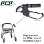 PCP Brand Model 533 Replacement Part/Hand Brake & Cable for Rollator, Black, 1 Count (Pack of 1)