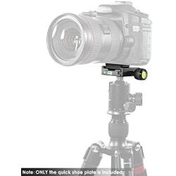 Neewer Metal 50mm Quick Shoe Base Clamp and QR Plate with Bubble Level and Adjustable Lever Knob, Compatible with Arca-Swiss Standard for Tripod Ballhead