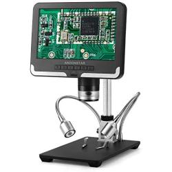 Andonstar Black corlor 7 inch LCD 1080P Circuit Board Digital Microscope AD206 with 200X Magnification Zoom for Phone Repair Soldering