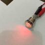 ESUPPORT 12V Car Vehicle Red LED Light Rear Fog Push Button Metal Toggle Switch 16mm