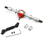 Facibom Metal Rear Bridge Axle with Steel Gear for WPL D12 C14 C24 C34 B14 B24 B16 B36 RC Car Upgrade Parts Accessories,Silver