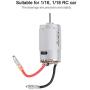 Tbest RC Brushed Motor, Metal Electric Motor Accessory for 1/16, 1/18 Scale RC Model Car